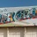 a colorful billboard on a building